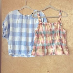 Two NWT Madewell Summer Tops Size L